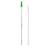 KP9712-MESOSPHERE STAINLESS STRAW WITH SILICONE TIP-Lime Green (Clearance Minimum 250 Units)